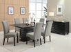 Stanton Rectangular Dining Set Black and Grey image