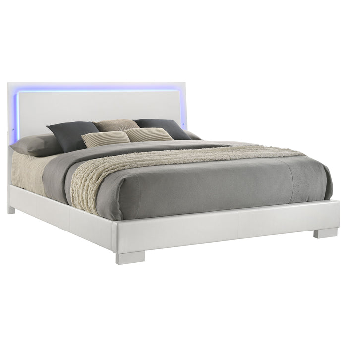 Felicity Panel Bed with LED Lighting