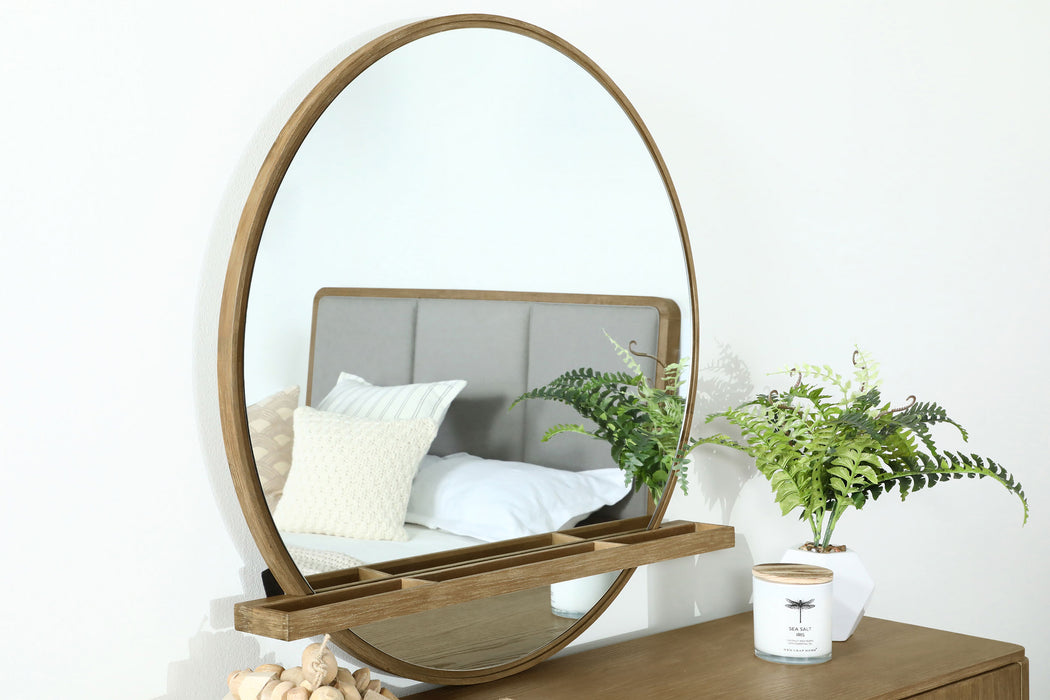 Arini Round Dresser Mirror Sand Wash image