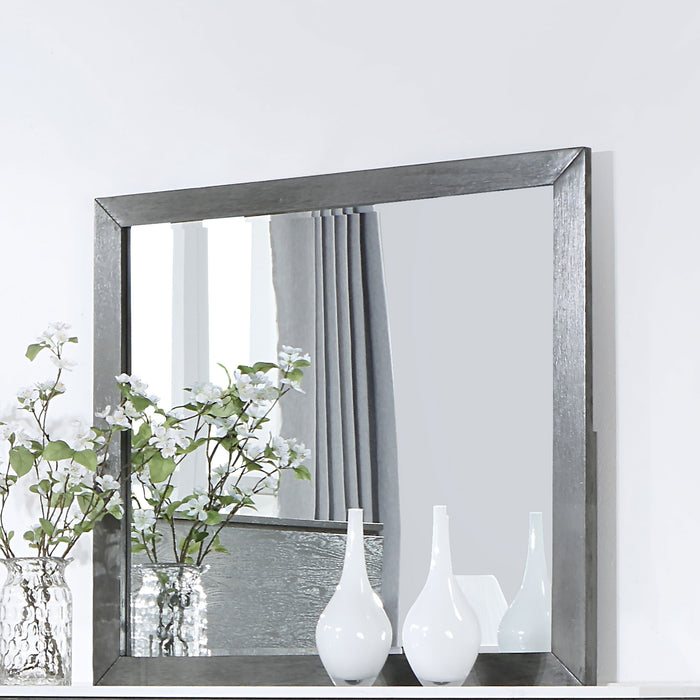 Nathan Rectangular Dresser Mirror Grey image