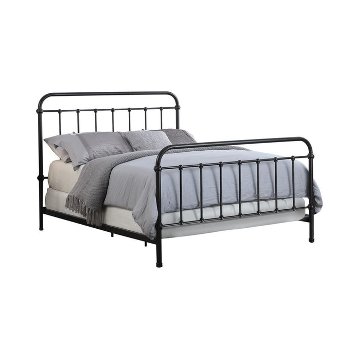 Livingston Full Panel Metal Bed Dark Bronze image