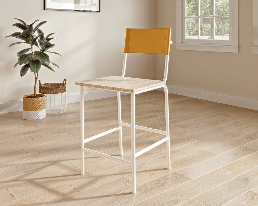 Boulevard Cafe Counter Stool Wh&camel 3a