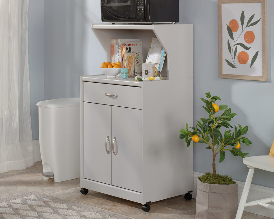 Microwave/kitchen Cart Modern Grey image