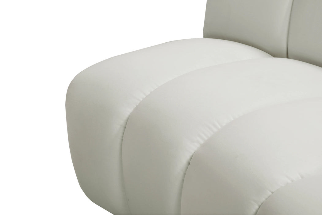 Infinity Cream Velvet 6pc. Modular Sectional