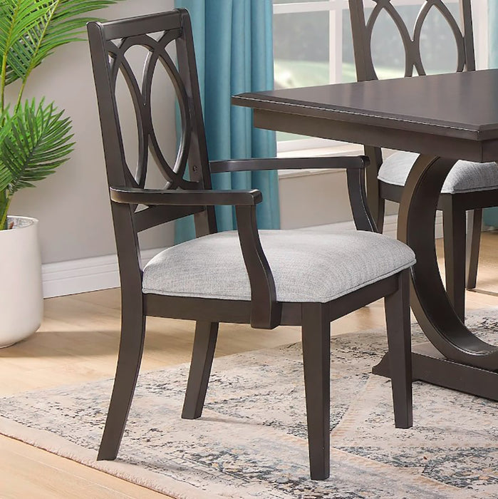 Crown Mark Furniture Buchanan Arm Chair in Brown (Set of 2) image