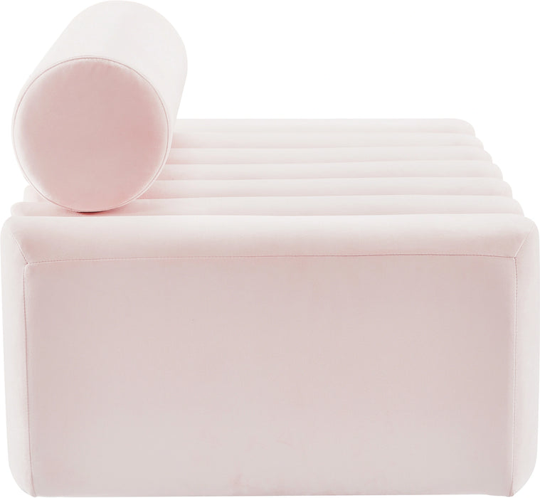 Melody Pink Velvet Loveseat