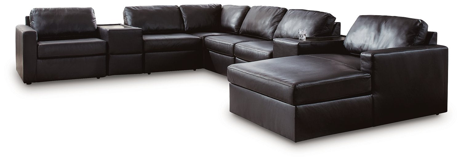 Modmax II Sectional with Chaise and Storage Consoles
