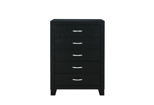 Reid Black Bed Dresser Mirror Nightstand