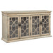 Kiara Glass Door Accent Cabinet Light Honey image