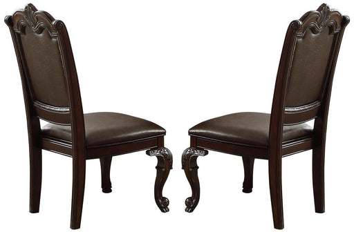 Crown Mark Kiera Dining Side Chair in Rich Brown (Set of 2) 2150S image