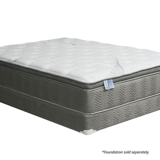 STORMIN White/Gray 13" Euro Pillow Top Mattress, Full image