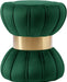 Vino Green Velvet Ottoman/Stool image