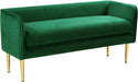 Audrey Green Velvet Bench image