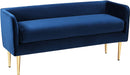 Audrey Navy Velvet Bench image