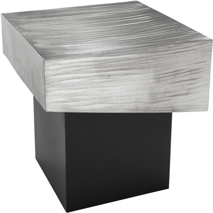 Palladium Silver End Table