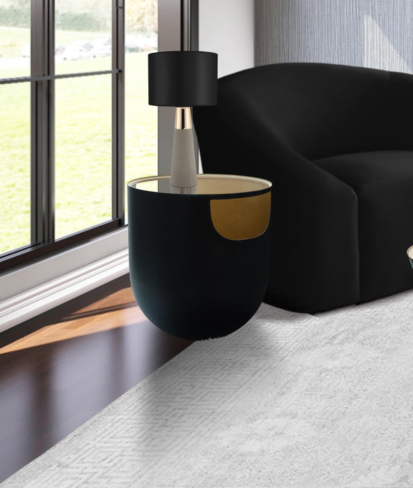 Doma Black / Gold End Table