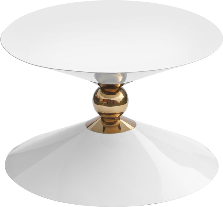 Malia White / Gold Coffee Table