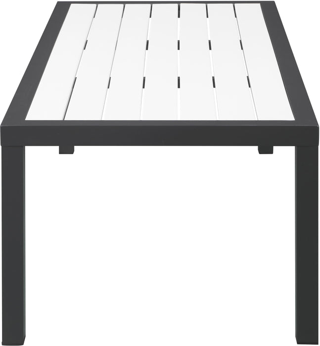 Nizuc White manufactured wood Outdoor Patio Aluminum Coffee Table