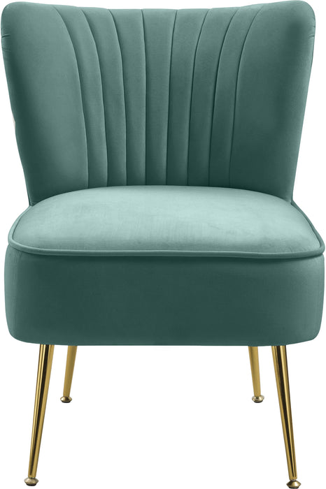 Tess Mint Velvet Accent Chair