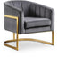 Carter Grey Velvet Accent Chair image