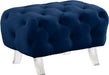 Crescent Navy Velvet Ottoman image