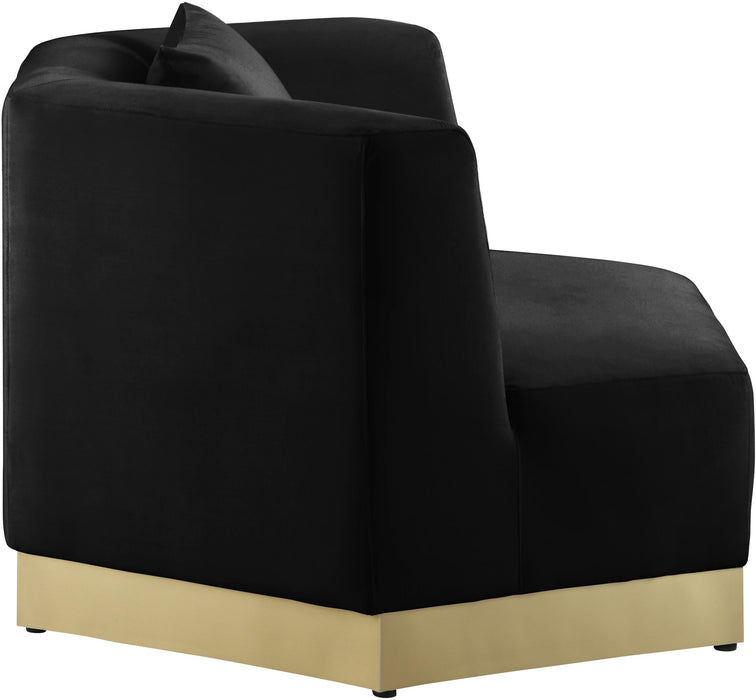 Marquis Black Velvet Chair