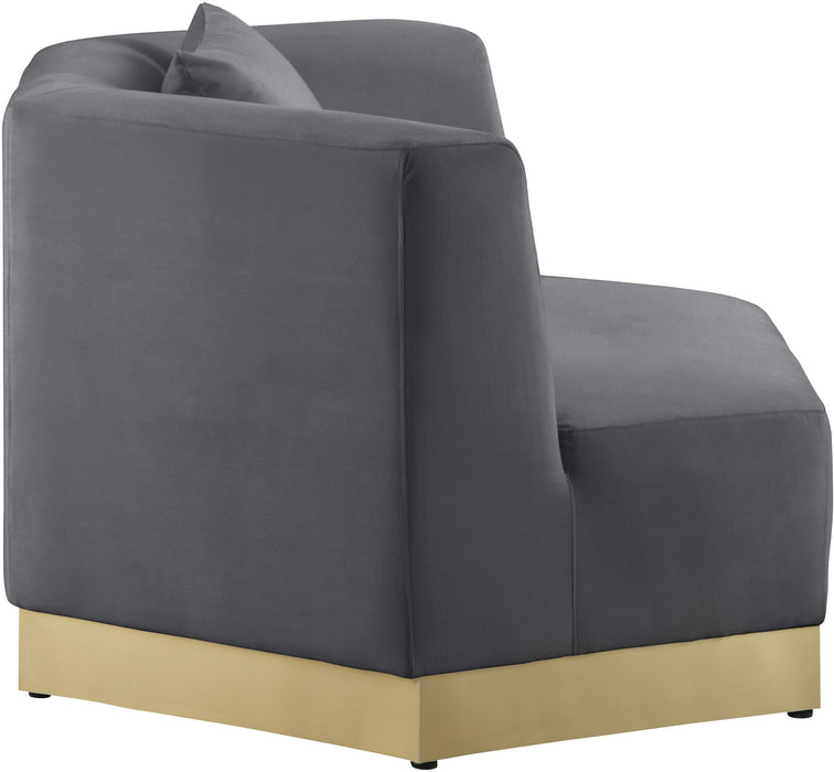 Marquis Grey Velvet Chair