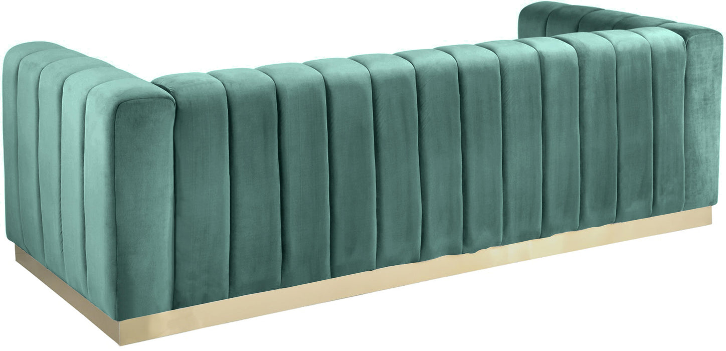 Marlon Mint Velvet Sofa