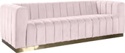 Marlon Pink Velvet Sofa image