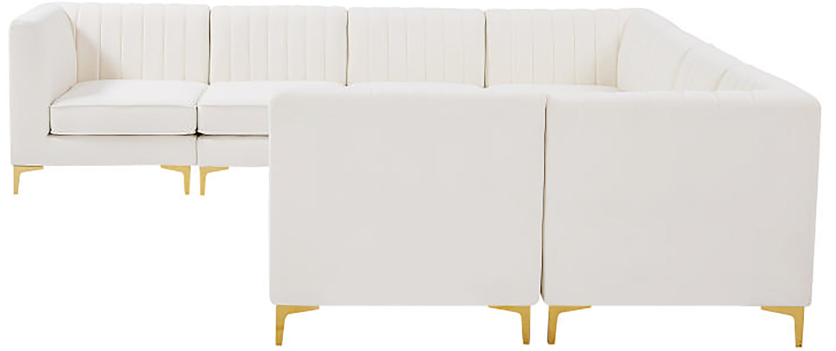 Alina Cream Velvet Modular Sectional