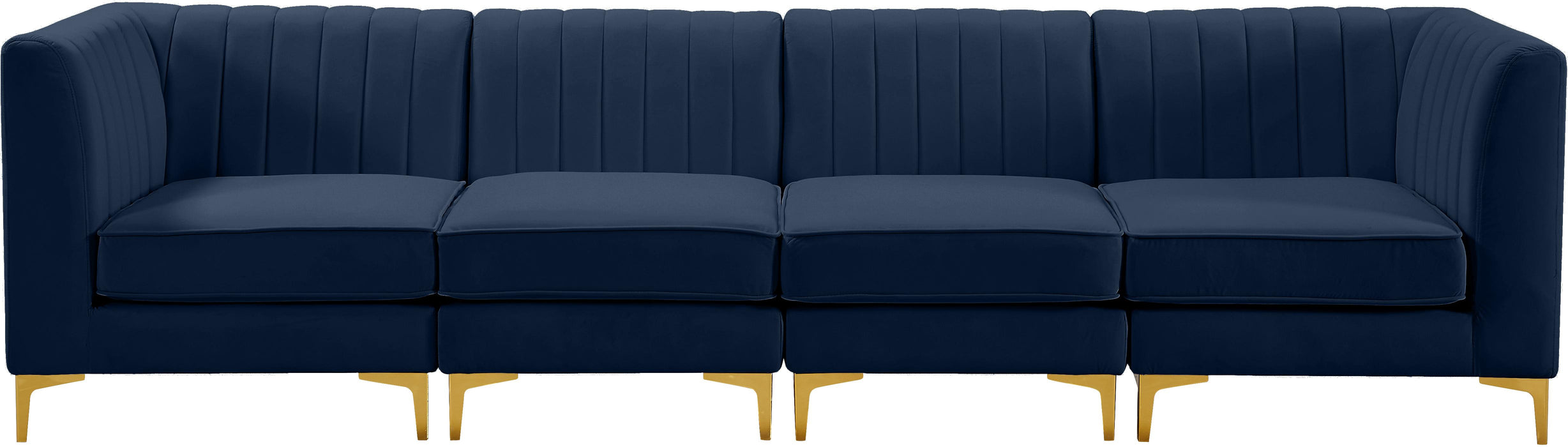 Alina Navy Velvet Modular Sofa