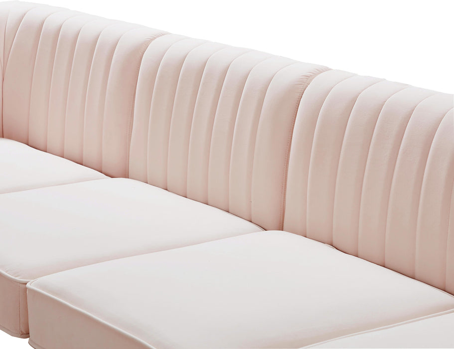 Alina Pink Velvet Modular Sectional