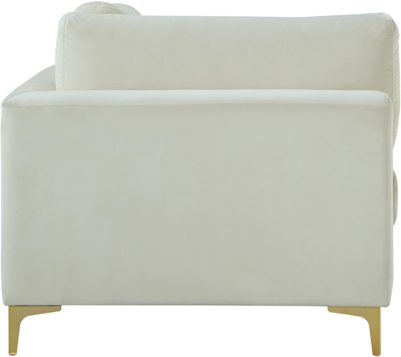 Julia Cream Velvet Modular Corner Chair