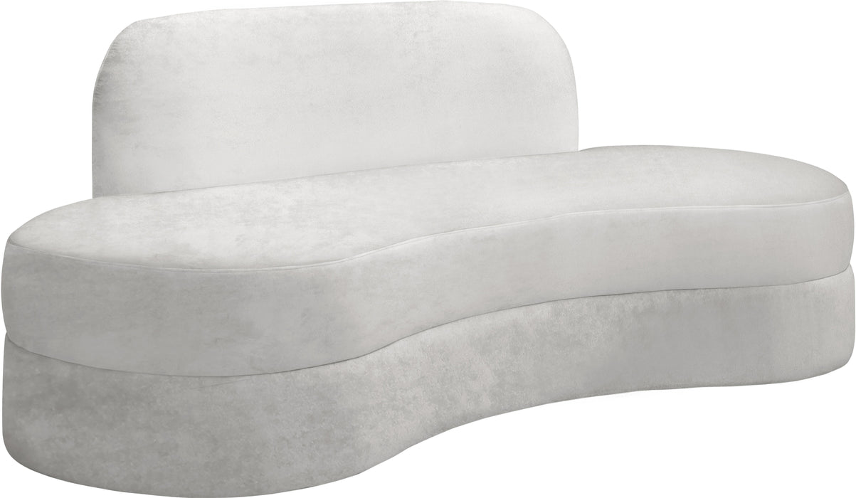 Mitzy Cream Velvet Sofa image