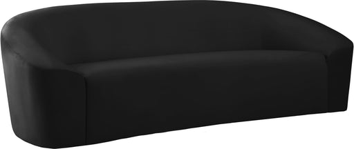 Riley Black Velvet Sofa image