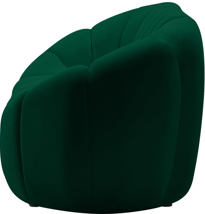 Elijah Green Velvet Sofa