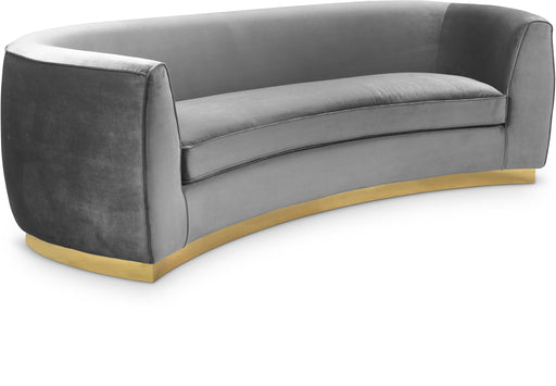 Julian Grey Velvet Sofa image