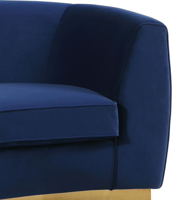 Julian Navy Velvet Chair