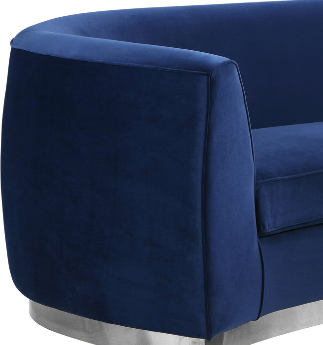 Julian Navy Velvet Chair