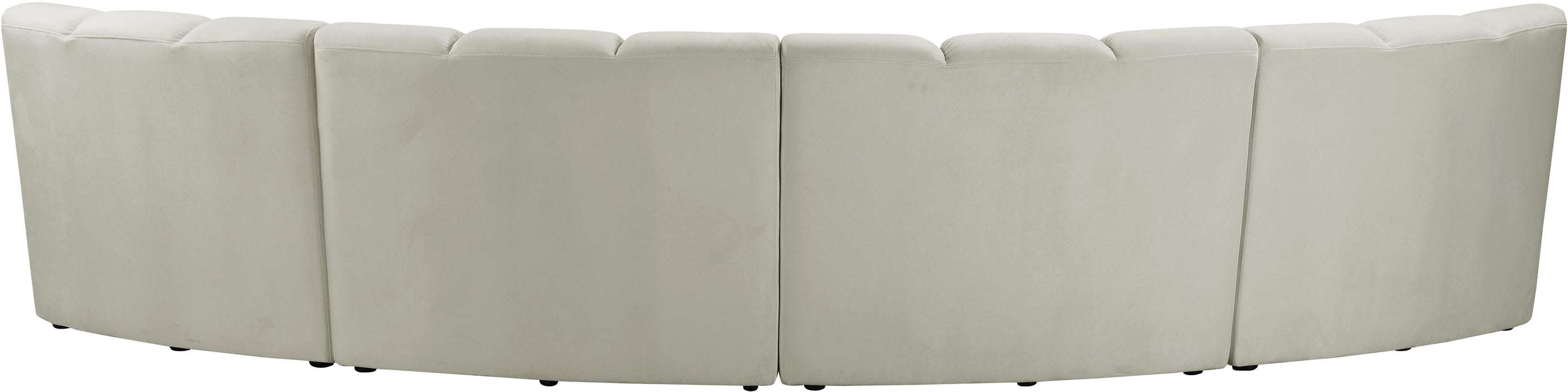 Infinity Cream Velvet 4pc. Modular Sectional