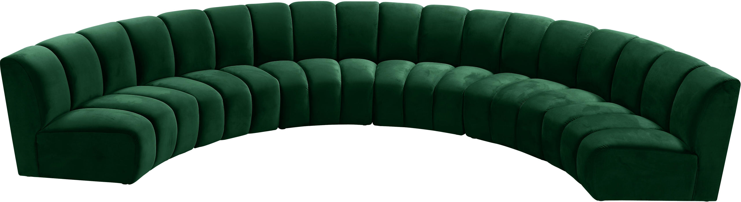 Infinity Green Velvet 6pc. Modular Sectional