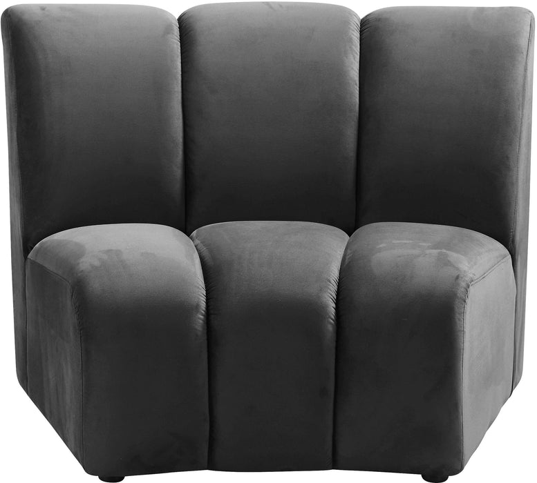 Infinity Grey Velvet Modular Chair image