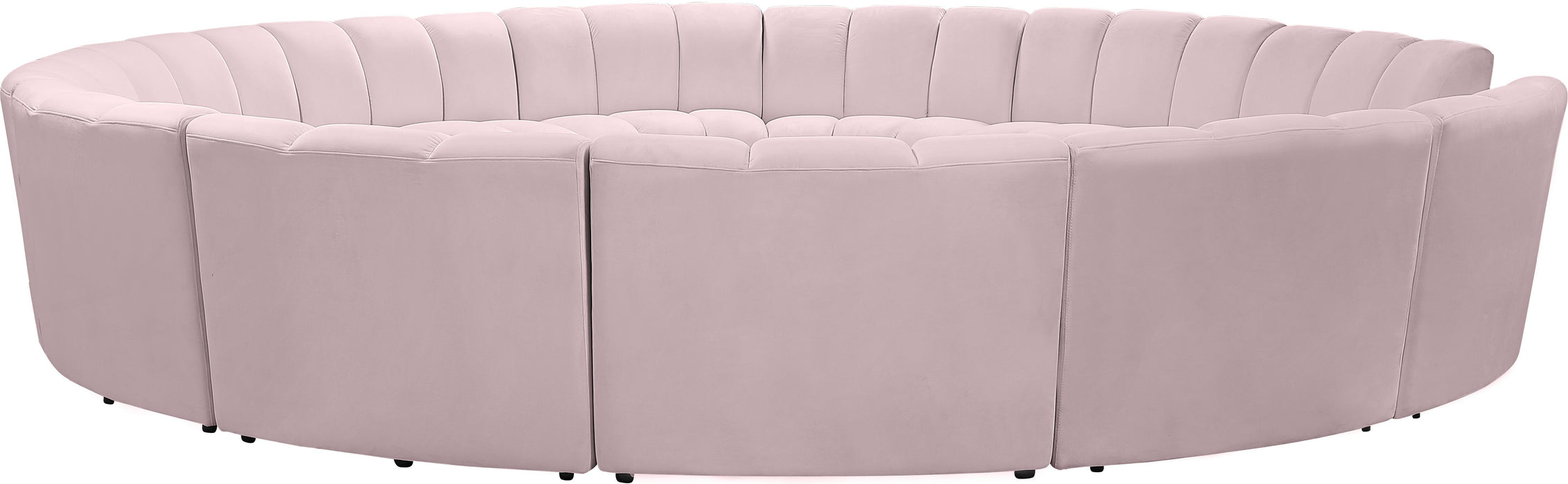 Infinity Pink Velvet 12pc. Modular Sectional