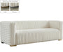 Ravish Cream Velvet Sofa image