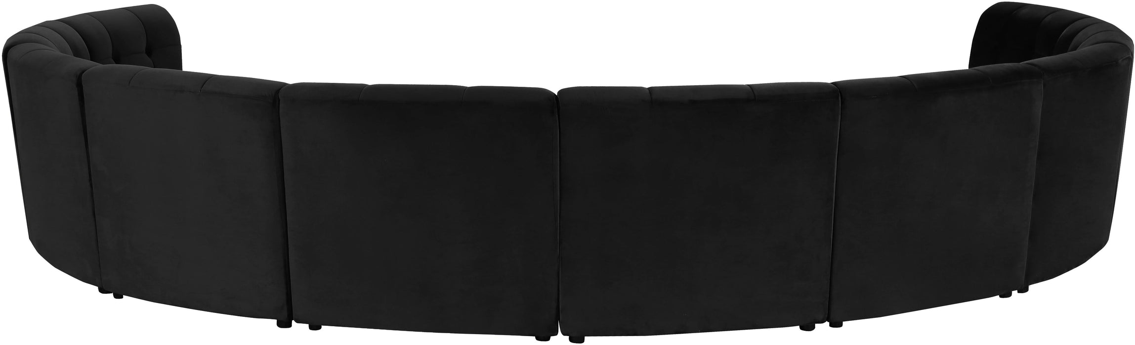 Limitless Black Velvet 10pc. Modular Sectional