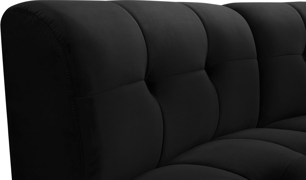 Limitless Black Velvet 14pc. Modular Sectional