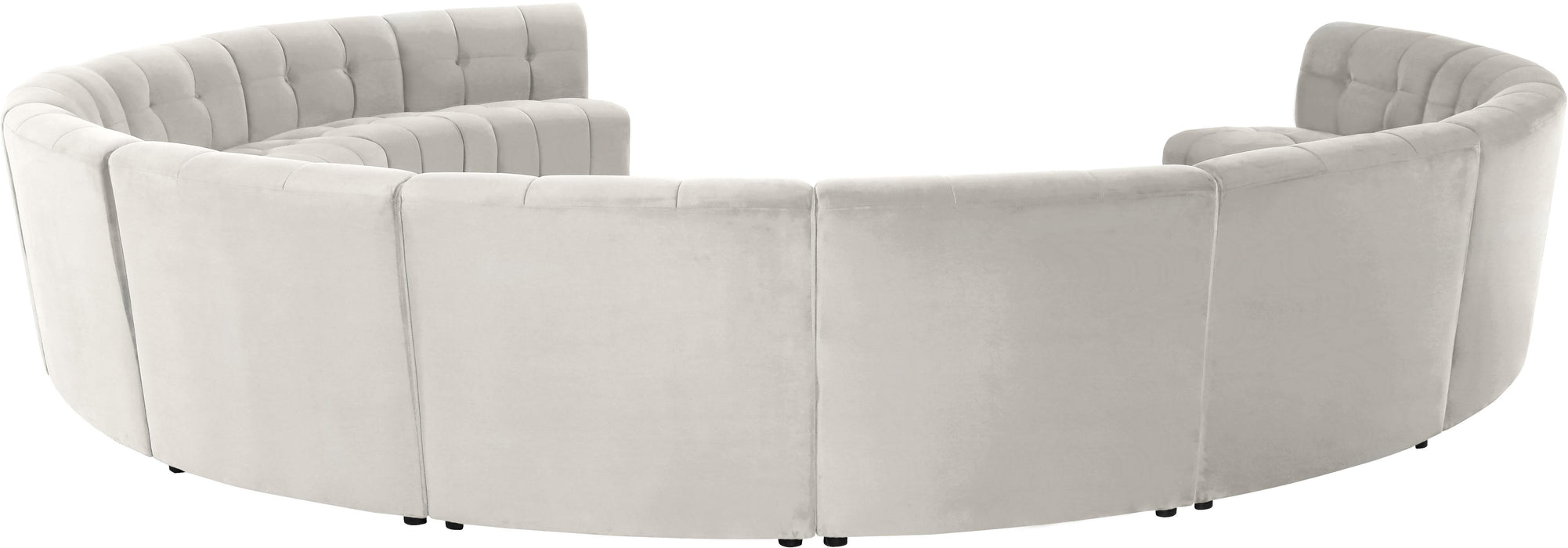 Limitless Cream Velvet 12pc. Modular Sectional