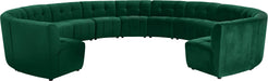 Limitless Green Velvet 13pc. Modular Sectional image