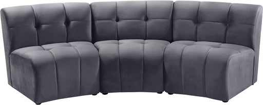 Limitless Grey Velvet 3pc. Modular Sectional image