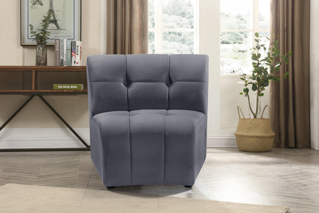 Limitless Grey Velvet Modular Chair